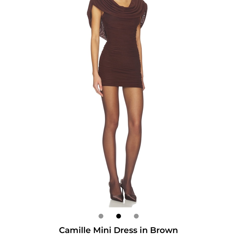 Elegant Brown Mini Dress